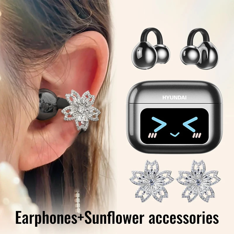 Echogrip™ M100 ENC Ear Clip Earphones – Style, Sound, and Smart Control